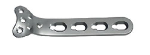 Блокуюча пластина для проксимального відділу променевої кістки, ліва, комбіновані отвори, з кутовою стабільністю, титан. Виробник Jinlu